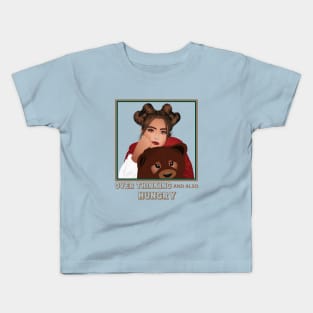 Over thinking and also hungry Kids T-Shirt